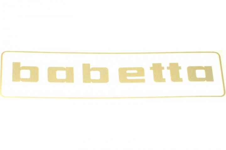 Nálepka BABETTA 145x38 strieborná