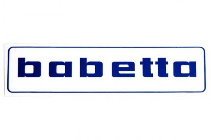 Nálepka BABETTA 145x38 modrá