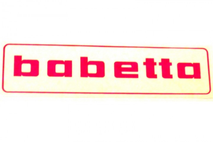 Nálepka BABETTA 145x38 červená