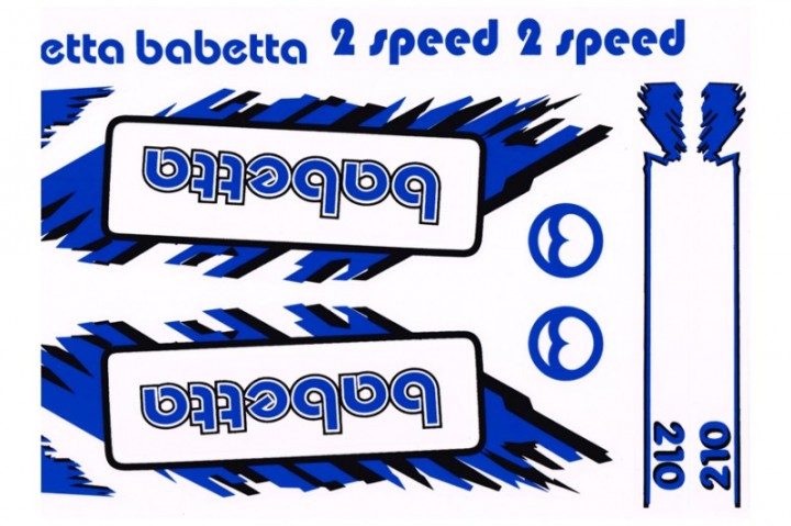 Nálepky Babetta sada - modrá