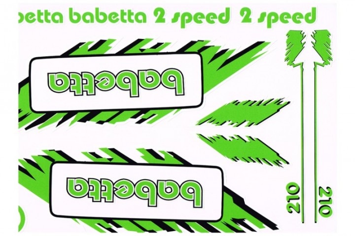 Nálepky Babetta sada - zelená