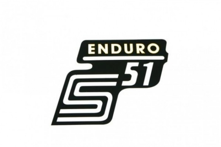 Nálepka bočná ENDURO - biela