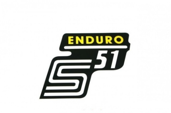 Nálepka bočná ENDURO - žltá