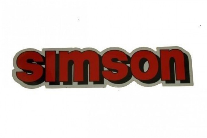Nálepka nádrže SIMSON - červená