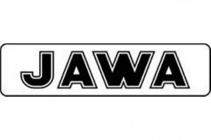 Nálepka JAWA 140x35 čierna/pár